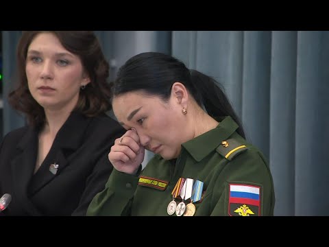 A story that touched Putin: A female medic from Tuva carried her husband's body from the battlefi...