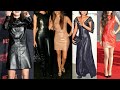 Latest Celebrities Style Latex Leather Dresses For Women And Girls