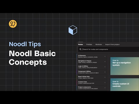 Noodl Tips - Basic Concepts