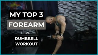 MY TOP 3 FORE-ARM DUMBBELL WORKOUT - easy meals, workout + high protein