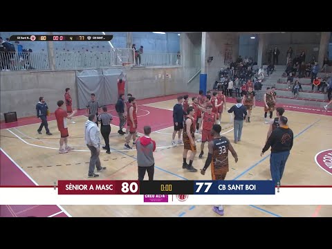 CE Sant Nicolau - Sènior A Masculí vs Bàsquet Sant Boi