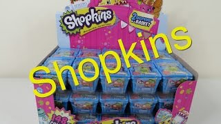 YouTube thumbnail: Shopkins Full Box 30 Blind Basket Unboxing Opening Toy Review Palooza
