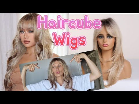GLUELESS Blonde Wigs HAIRCUBE!! #wigs #haircube...