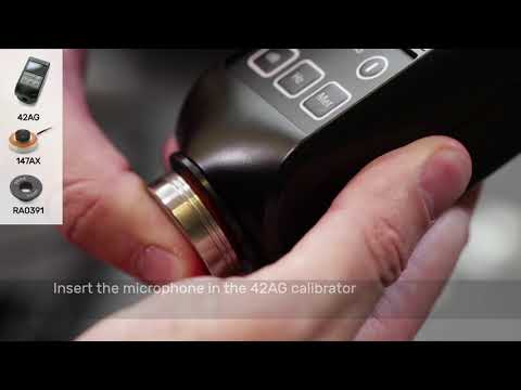 Calibrating GRAS 147AX using 42AG Sound Calibrator