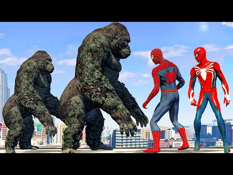 Spiderman x Spider-Man 2002 Vs Giant King Kong - What If