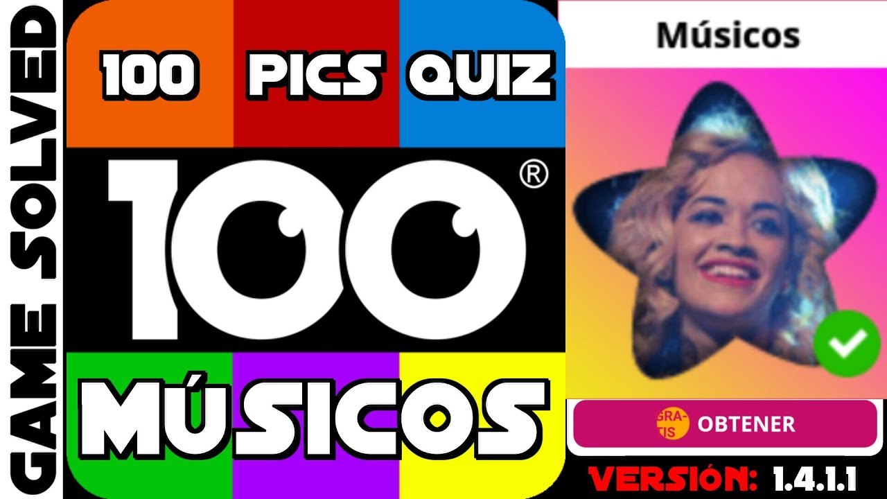 100 Pics Quiz | Paquete Músicos [Completo en Español]