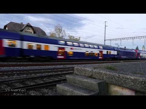 Schnelle Züge In Rupperswil Zur Blauen Stunde - fast trains