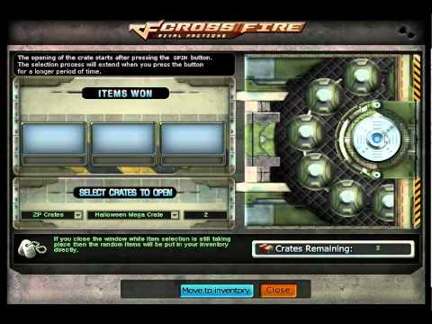 Crossfire win Gatling Gun Halloween