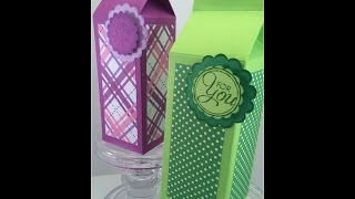 Making a Mini Milk Carton for a Milk Bath Soak