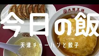 『今日の飯』天津チャーハンと餃子