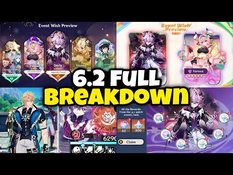 LITERALLY EVERYTHING ABOUT 6.2: Banners, Events, Archon Quest, QoL, Rewards & MORE - Genshin Impact