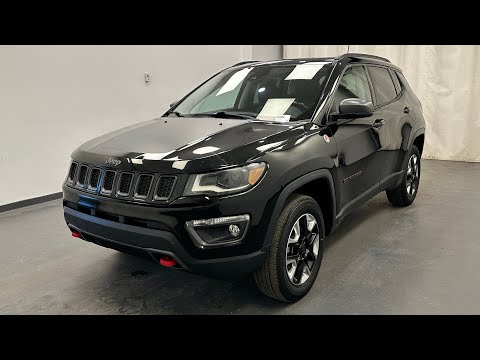 2018 Jeep Compass Trailhawk 4x4 in Black for sale at Davis GMC Buick Lethbridge in Lethbridge, AB