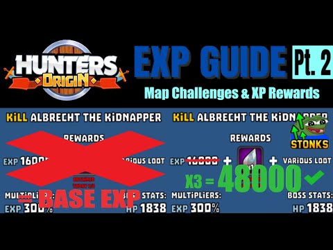 Hunters Origin – XP Guide (Pt. 2) (Partly outdated) – Map Challenges & XP Multipliers