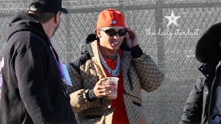 Central Cee Is Dressed To Impress While Arriving To His Million Dollar Super Bowl Suite