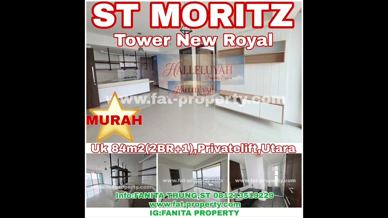 Murah di Bawah Rp2m! Dijual Apartment St Moritz di Jl Puri Indah Jakarta Barat.