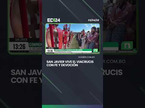 San Javier vive el viacrucis con fe y devoción