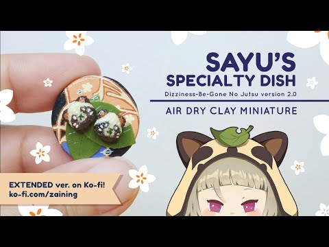 Making Sayu's Specialty Dish Miniature with Air Dry Clay!