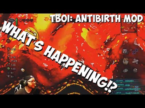 The Binding of Isaac - Antibirth Mod - Black Mushroom (TRIPPING HARD!)