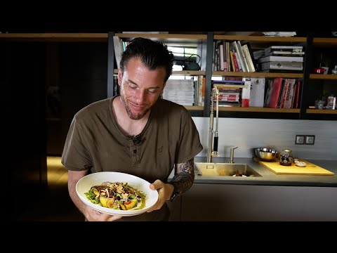 Chicken Salad with Peaches, Pistachios and Cajun Vinaigrette