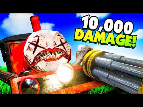 Hitting CHARLES With 10,000 DAMAGE with MODS - Choo Choo Charles