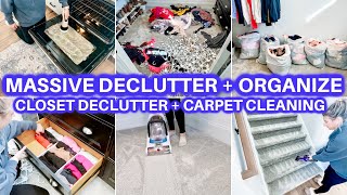 EXTREME CLEAN WITH ME DECLUTTER ORGANIZE | CLEANING MOTIVATION | CLOSET CLEAN OUT | DEEP CLEANING