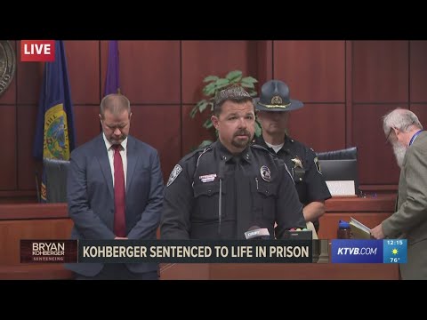 Police and prosecutors hold press conference after Kohberger sentencing to discuss investigation