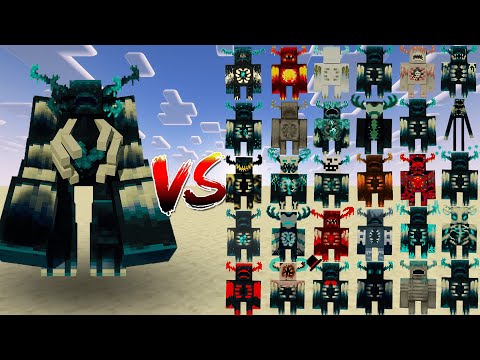 Mutant Warden vs 30 Different Powerful Wardens in Minecraft!