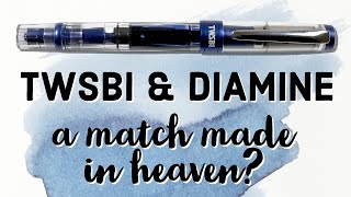 Navy TWSBI Diamond 580 AL R Fountain Pen Writing Sample - Best Nib So Smooth! ❀ PenHeaven.com