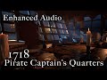 *NEW AUDIO* Pirate Captain's Quarters ASMR: Relaxing and Soothing Ambience for Reading or Sleeping