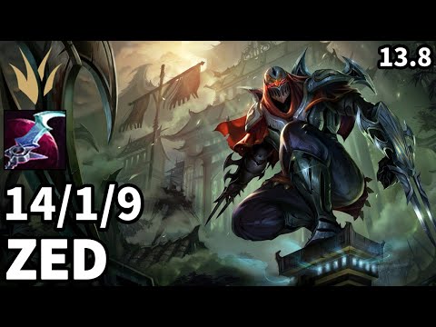 Zed Jungle vs Graves - EUW Challenger | Patch 13.8