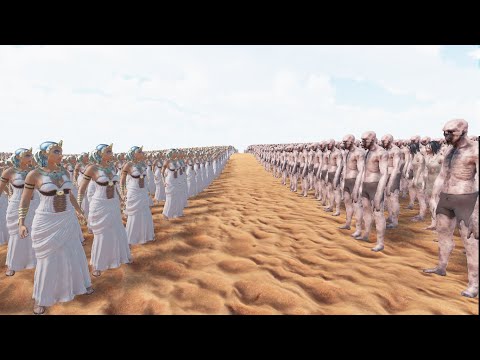 1,000 CLEOPATRA QEEN VS 400,000 ZOMBIES - Ultimate Epic Battle Simulator 2