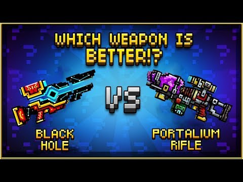 Black Hole VS Portalium Rifle - Pixel Gun 3D