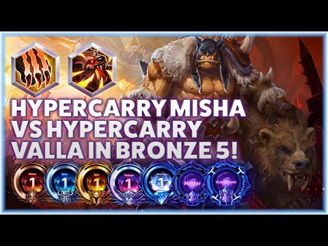 Rexxar Bestial Wrath - HYPERCARRY MISHA VS HYPERCARRY VALLA IN BRONZE 5! - B2GM Season 4 2024