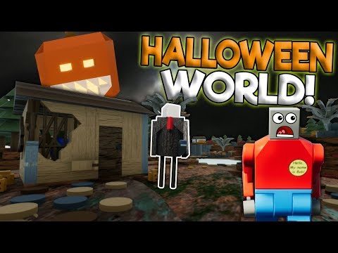 LEGO HALLOWEEN WORLD WITH SECRETS! - Brick Rigs Gameplay - Lego Granny, Zombie, Slenderman Creations