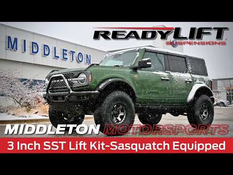 2022 Ford Bronco ReadyLIFT 3 Inch SST Lift Kit-Sasquatch Equipped Install