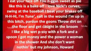 Nicki Minaj feat. Lil Wayne - Roman&#39;s Revenge 2.0 [ LYRICS on Screen ]