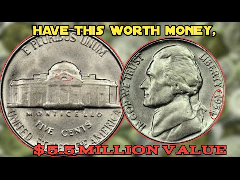 look at the 1954 US 5 Cents Coin - $35,250 Paid For One in 2024 - United States Jefferson Nickel