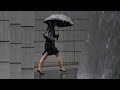 ASMR Footsteps Heels With Rain on Umbrella/Walking Sound Effect Heels 1 Hour For Sleep and Relax all