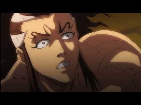 Raiden and Thrúd meet for the first time (Record of Ragnarok)