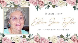 Memorial service for Eileen Joan Taylor