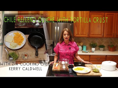 Chile Relleno Quiche with Tortilla Crust