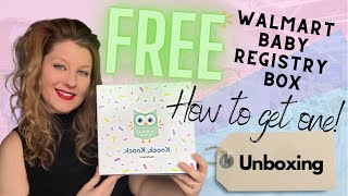 HOW TO GET A FREE WALMART BABY REGISTRY BOX