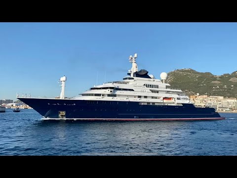 Octopus Superyacht Departing Gibraltar