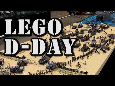 Epic LEGO WWII D-Day Normandy Omaha Beach by Brickmania Video