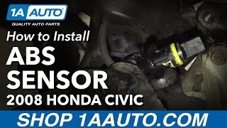 How to Replace Rear ABS Wheel Speed Sensors 05-11 Honda Civic