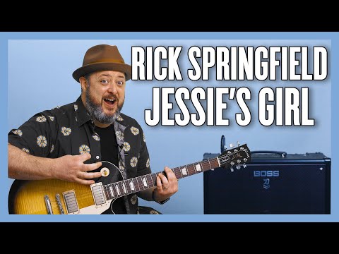 Rick Springfield Jessie's Girl Guitar Lesson + Tutorial