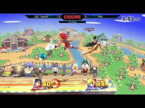 ENDGAME: 1v1 Pools – E2C l Bushi (Bayonetta) vs. Yeti (Toon Link)