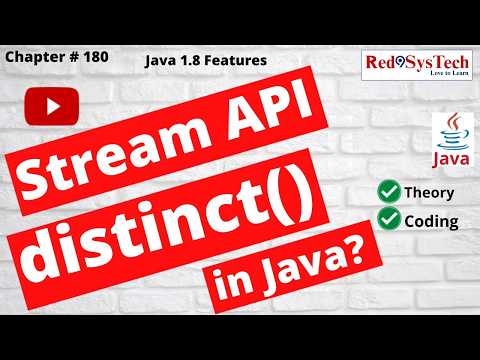 Java 8 Stream Distinct Remove Duplicates In Stream Api Java With Eclipse Ide Api Red9systech