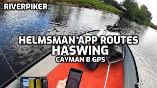 Haswing Cayman B GPS Trolling Motor - Using the Helmsman APP