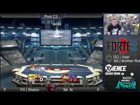 Forte 3-FX | Shokio (ZSS,Olimar) vs Mr. N (Diddy Kong) Pools